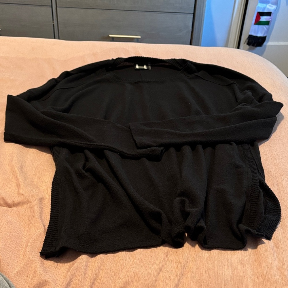 H by Bordeaux Black Tunic Top